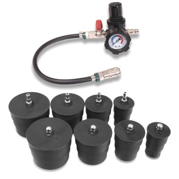 HUBI HU12012 turbórendszer tesztelő készlet – 8 adapterrel, nyomásmérővel