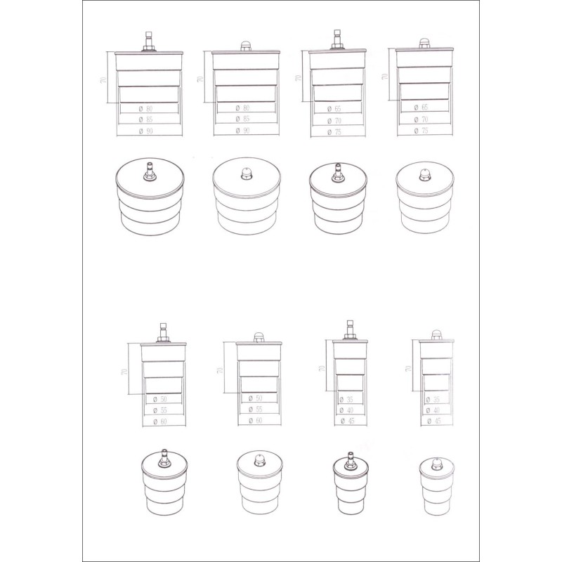 HUBI HU12012 turbórendszer tesztelő készlet – 8 adapterrel, nyomásmérővel