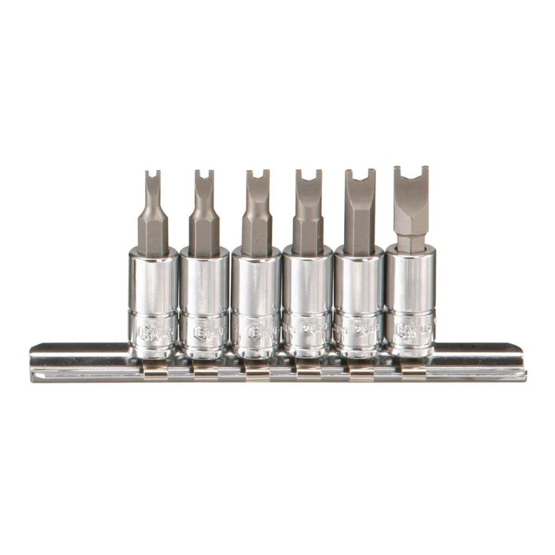 Bit klt. spinner-villás 6 db-os 1/4'-os Genius (BS-206S)