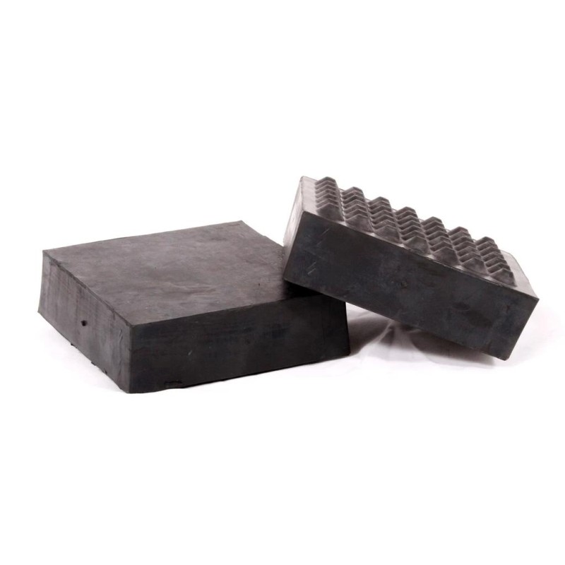 Gumikocka négyzet alacsony 120x120x40 mm-es alul bütykös (GK120x120-G)