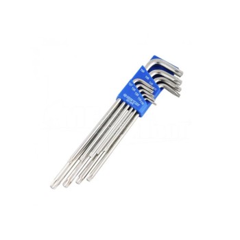 Torxkulcs 'L' alakú készlet 09 db-os torx (20319PR)