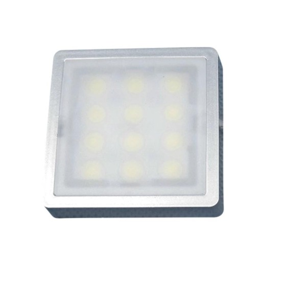 Lámpatest, bútorfény LED 2,4 W - 210 lm meleg f. 57x57mm ELMARK (LED12)