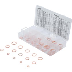Tömítőgyűrű klt. réz 075 db-os rézalátét COLOS készlet (BGS-8144) Tömítőgyűrű klt. réz 075 db-os rézalátét COLOS készlet (BGS-8144)