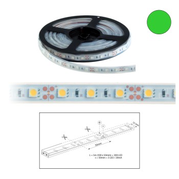 Szalag LED 5050 kültéri 60 db/m - zöld - ELMARK (99LED680) Szalag LED 5050 kültéri 60 db/m - zöld - ELMARK (99LED680)