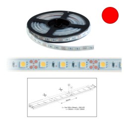 Szalag LED 5050 kültéri 60 db/m - piros - ELMARK (99LED682) Szalag LED 5050 kültéri 60 db/m - piros - ELMARK (99LED682)