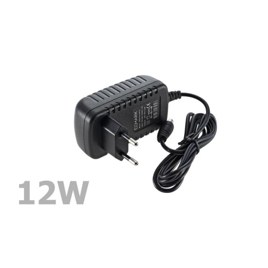 Adapter, hálózati 12V DC - 12W LED szalag tápegységhez ELMARK (99SETDC12PVC)