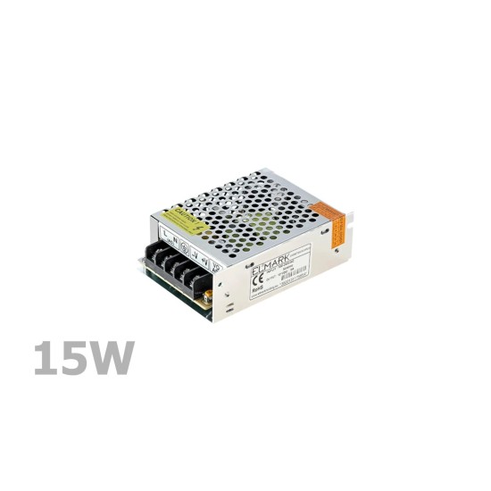 Tápegység LED szalaghoz 12V - 015W - ELMARK (99SETDC15IP20)