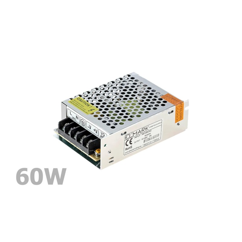 Tápegység LED szalaghoz 12V - 060W - ELMARK (99SETDC60IP20) Tápegység LED szalaghoz 12V - 060W - ELMARK (99SETDC60IP20)