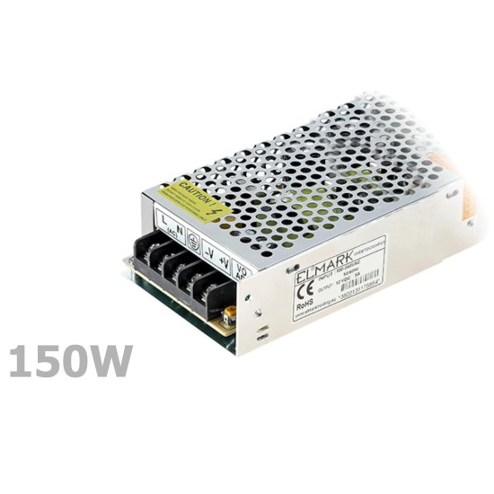 Tápegység LED szalaghoz 12V - 150W - ELMARK (99SETDC150IP20)