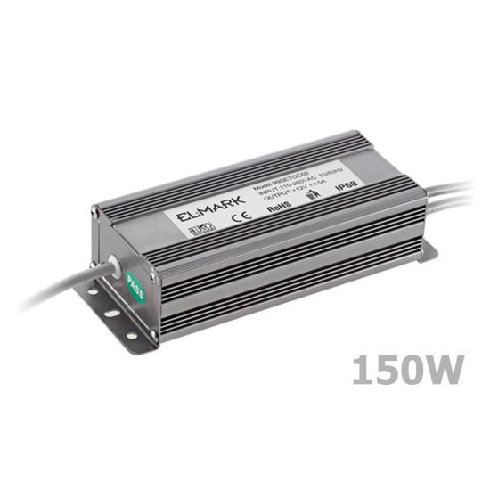 Tápegység LED szalaghoz, kültéri 12V - 150W - ELMARK (99SETDC150IP67)