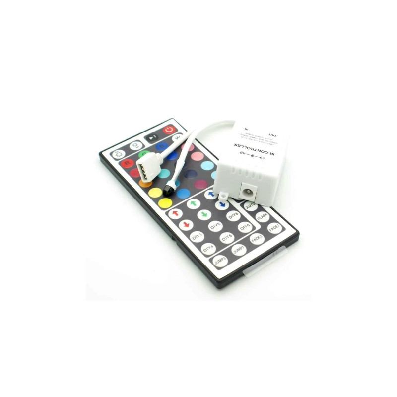 Vezérlő RGB LED szalaghoz, távirányítóval 12V - 6A ELMARK (99RGBCR2) Vezérlő RGB LED szalaghoz, távirányítóval 12V - 6A ELMARK (99RGBCR2)