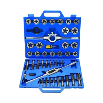 Menetfúró és menetmetsző klt. metrikus M6-M24 normál + finommenet 45 db (BGS-1893)
