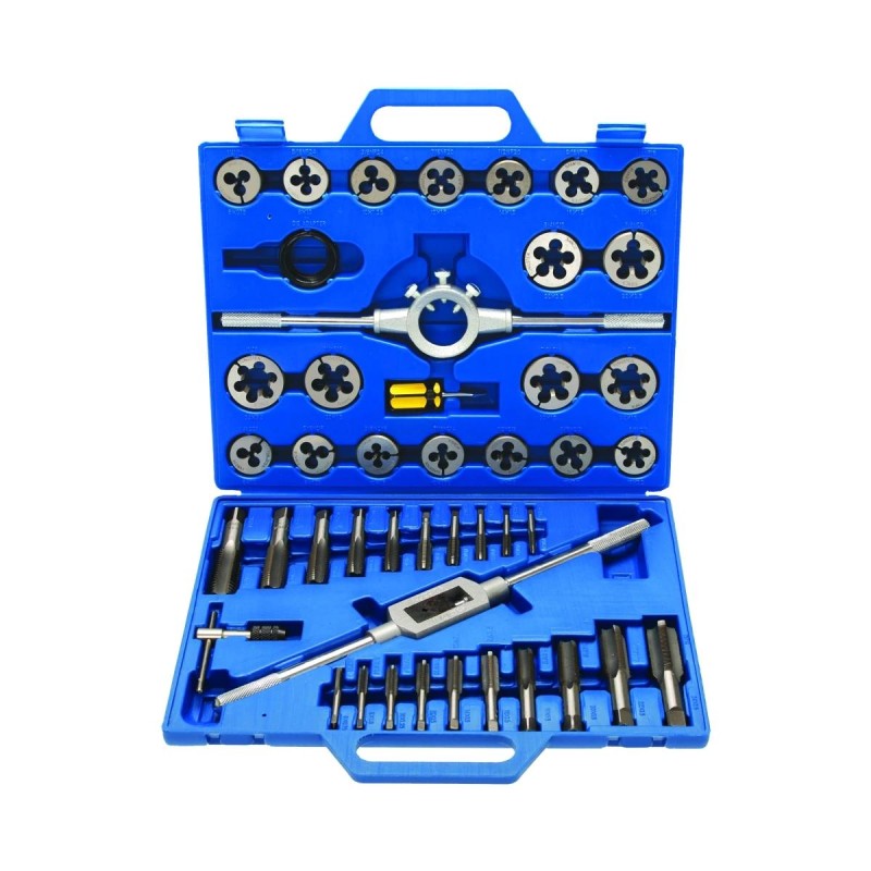 Menetfúró és menetmetsző klt. metrikus M6-M24 normál + finommenet 45 db (BGS-1893)