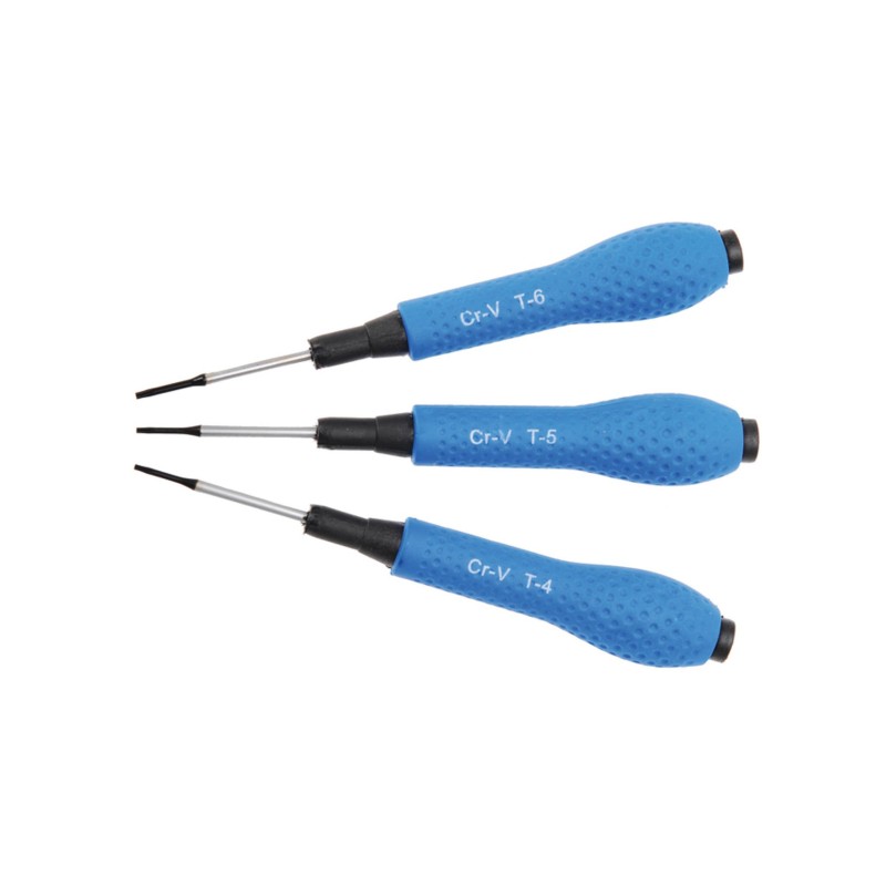 Csavarhúzó klt. torx precíziós 3 db-os T4-T5-T6 - BGS (BGS-803)