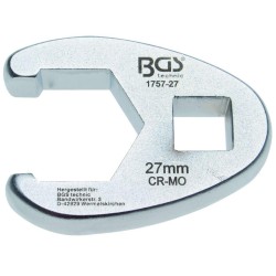 Villáskulcs adapter nyitott 1/2'-os 27 mm 'Crowfoot' (BGS-1757-27) Villáskulcs adapter nyitott 1/2'-os 27 mm 'Crowfoot' (BGS-1757-27)
