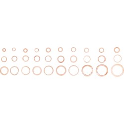 Tömítőgyűrű klt. réz 300 db-os rézalátét BGS (BGS-8142) Tömítőgyűrű klt. réz 300 db-os rézalátét BGS (BGS-8142)