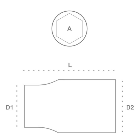 Dugókulcs - crowafej 3/4' 12 szög normál 17 mm Genius ( 635217 )