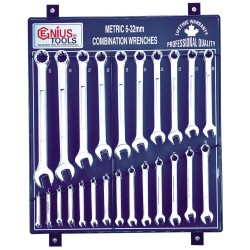 Csillag-villáskulcs klt. 48 db-os2x24 db/ fali fém - Genius (HS-48M) Csillag-villáskulcs klt. 48 db-os2x24 db/ fali fém - Genius (HS-48M)