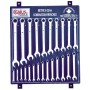 Csillag-villáskulcs klt. 48 db-os2x24 db/ fali fém - Genius (HS-48M)