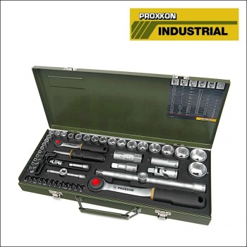 PROXXON Dugókulcs készlet 1/4'' - 1/2'' 4-32 mm 56 db-os 6 lapú (23040)