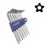 Torxkulcs, furatos 'L' alakú klt.ötágú TPX10-40 07 db-os (LAS-3498)