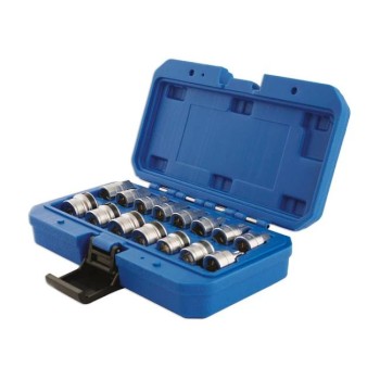 Olajleeresztő kulcs klt. - mágneses dugófejekkel 15 db-os (LAS-5518)