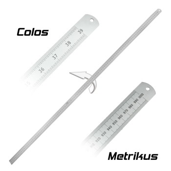 Vonalzó, acél, merev 1000 mm x 25 mm (KEN-518-3910K)