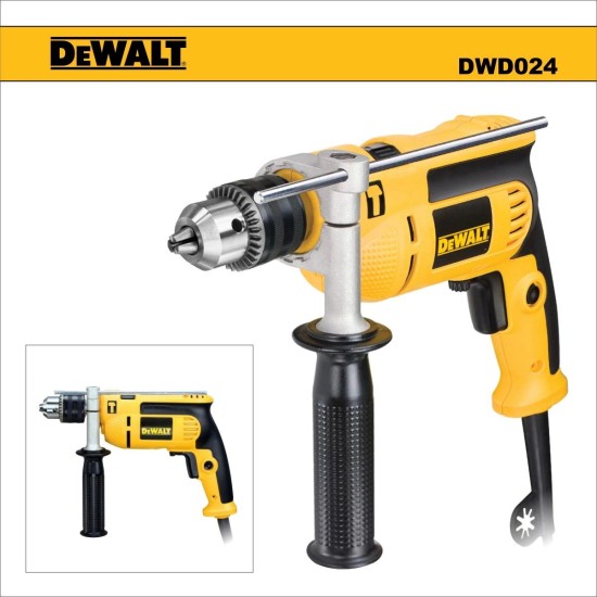 Ütvefúrógép 701W 1.5-13 mm fogask.tokmány - DeWalt2 (DWD024) Ütvefúrógép 701W 1.5-13 mm fogask.tokmány - DeWalt2 (DWD024)