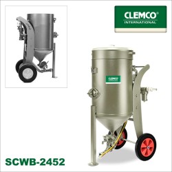 Clemco SCWB‑2452 ipari homokfúvó gép komplett 200 L tartállyal Clemco SCWB‑2452 ipari homokfúvó gép komplett 200 L tartállyal