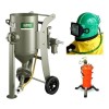 Clemco SCW‑1638 homokfúvó gép – 60 L ipari tartály, komplett felszereltség