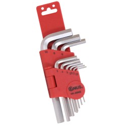 Imbuszkulcs klt. 9 db-os rövid S2 Genius (HK-09MS)