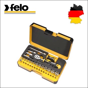 Dugókulcs és bithegy készlet 1/4' 36 részes R-Go - FELO (05783616) Dugókulcs és bithegy készlet 1/4' 36 részes R-Go - FELO (05783616)