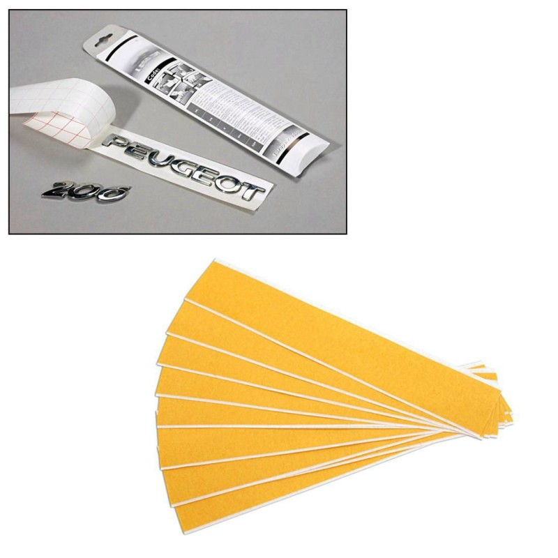 Emblémákhoz kétoldalú ragasztószalag csík klt. 10 db-os (PWT-91464)