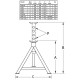 Szerelőbak 3 tonnás 320 - 560 mm - Compac - 1 darab ( CAX 3 )