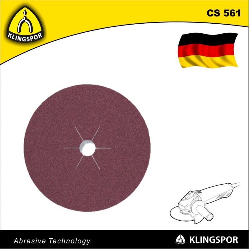 Fíbertárcsa 125x22 mm P40 - fémre - CS 561 KLN (11013)