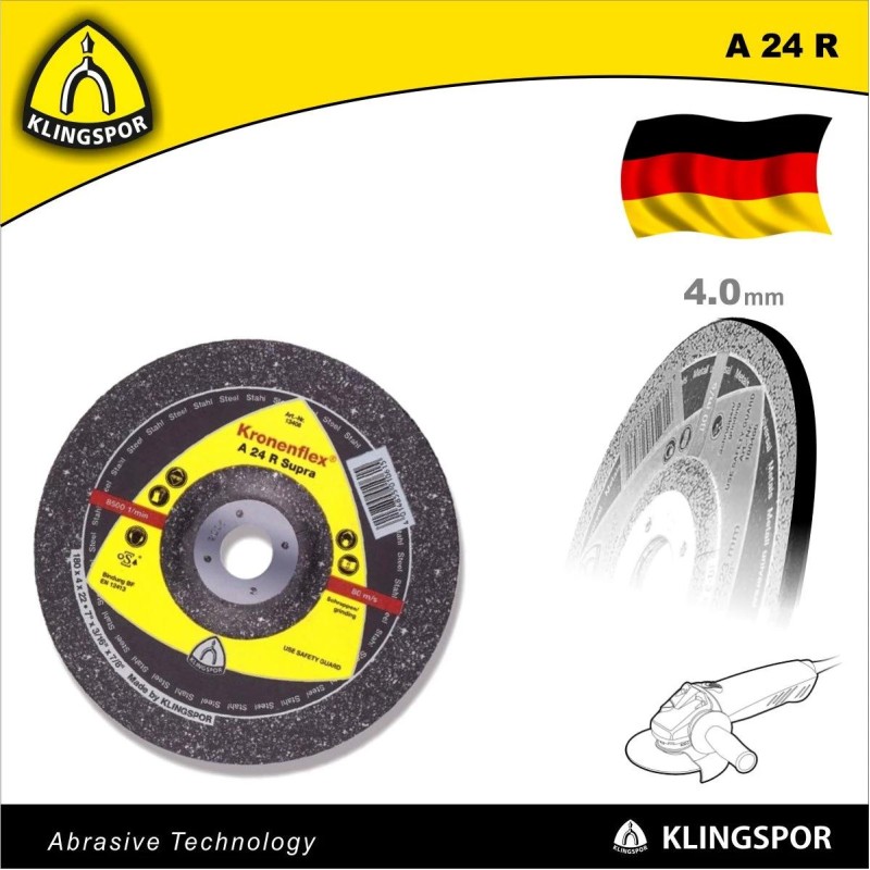 Tisztítókorong 115x4.0 mm A24 R - acél és inox - KLN (13746)