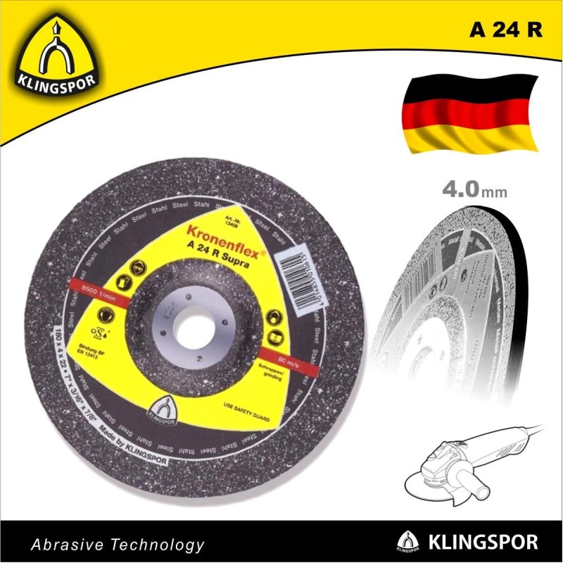 Tisztítókorong 230x4.0 mm A24 R - acél és inox - KLN (13428)