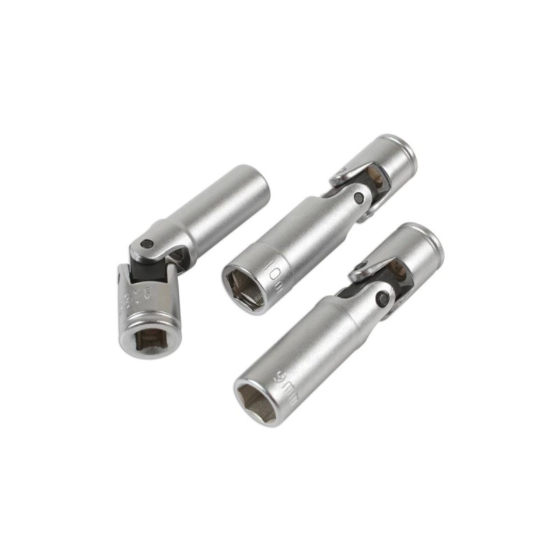 Izzítógyertya-kulcs klt. csuklós 3 db-os 8-9-10 mm-extra vékony -TS20 (LAS-6741)