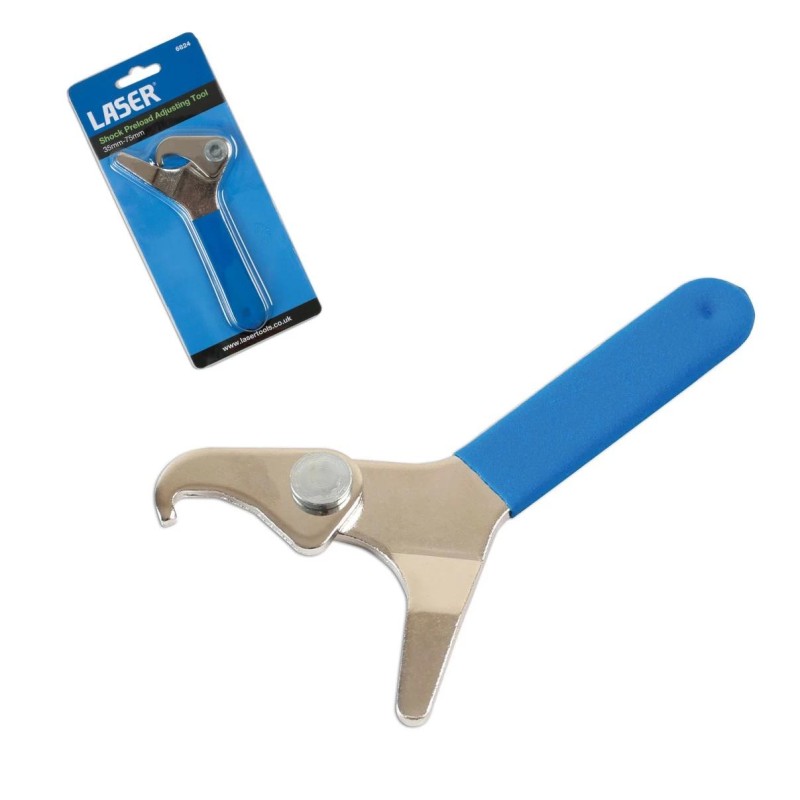 Rugóállító kulcs motorkerékpárhoz 35-75 mm - Laser (LAS-6824) Rugóállító kulcs motorkerékpárhoz 35-75 mm - Laser (LAS-6824)