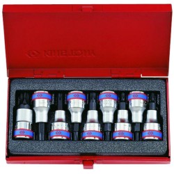 Rátűzőkulcs - crowa+bit klt. 1/2' torx T20-T60 9 db-os (4109PR)