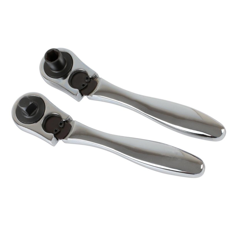 Crowa racsnis kulcs 1/4' 2 db-os klt. 1/4'Bitekhez + 1/4'Dugófejekhez (LAS-6787)