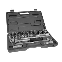 Dugókulcs készlet 1/2" 6 lap 8-32 mm 24 db-os VMARK ( XV-424M ) Dugókulcs készlet 1/2" 6 lap 8-32 mm 24 db-os VMARK ( XV-424M )