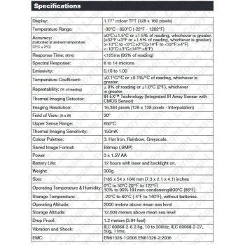 Hőkamera + infravörös hőmérő + UV szivárgásjelző 3:1-ben -Laser -TS20 (LAS-6515) Hőkamera + infravörös hőmérő + UV szivárgásjelző 3:1-ben -Laser -TS20 (LAS-6515)