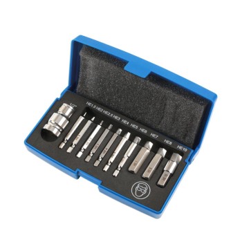 Csavarkiszedő klt. - sérült fejű BKNY imbusz csavarokhoz - 11 db (LAS-6845) Csavarkiszedő klt. - sérült fejű BKNY imbusz csavarokhoz - 11 db (LAS-6845)