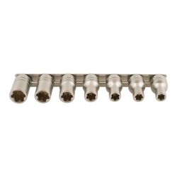Dugókulcs - crowafej klt. 3/8' TorxPlus® belső 7 db-os EP10 - EP20 (LAS-5617) Dugókulcs - crowafej klt. 3/8' TorxPlus® belső 7 db-os EP10 - EP20 (LAS-5617)