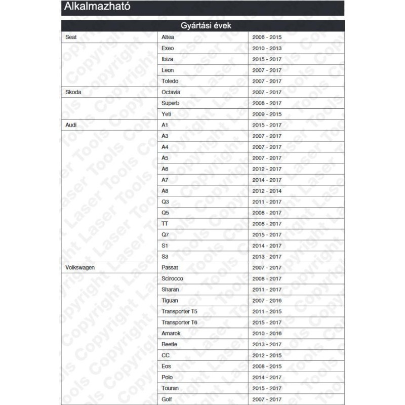 Főtengely vibrációs csillapító tárcsa megtartó VAG-1.8/2.0 TFSi/Tsi (LAS-6951)