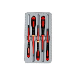 Csavarhúzó klt. 5 db-os lapos+kereszt - szigetelt - VDE 1000V (BE-9881SL) Csavarhúzó klt. 5 db-os lapos+kereszt - szigetelt - VDE 1000V (BE-9881SL)