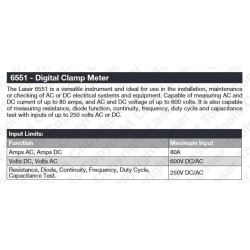 Multiméter, lakatfogós AC/DC precíz-autós 4A/80A-CATIII 600V-Hibrid (LAS-6551) Multiméter, lakatfogós AC/DC precíz-autós 4A/80A-CATIII 600V-Hibrid (LAS-6551)