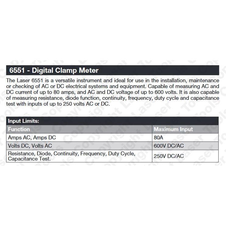 Multiméter, lakatfogós AC/DC precíz-autós 4A/80A-CATIII 600V-Hibrid (LAS-6551)
