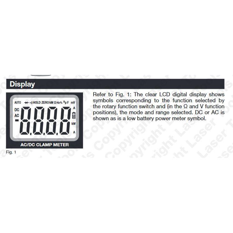 Multiméter, lakatfogós AC/DC precíz-autós 4A/80A-CATIII 600V-Hibrid (LAS-6551)